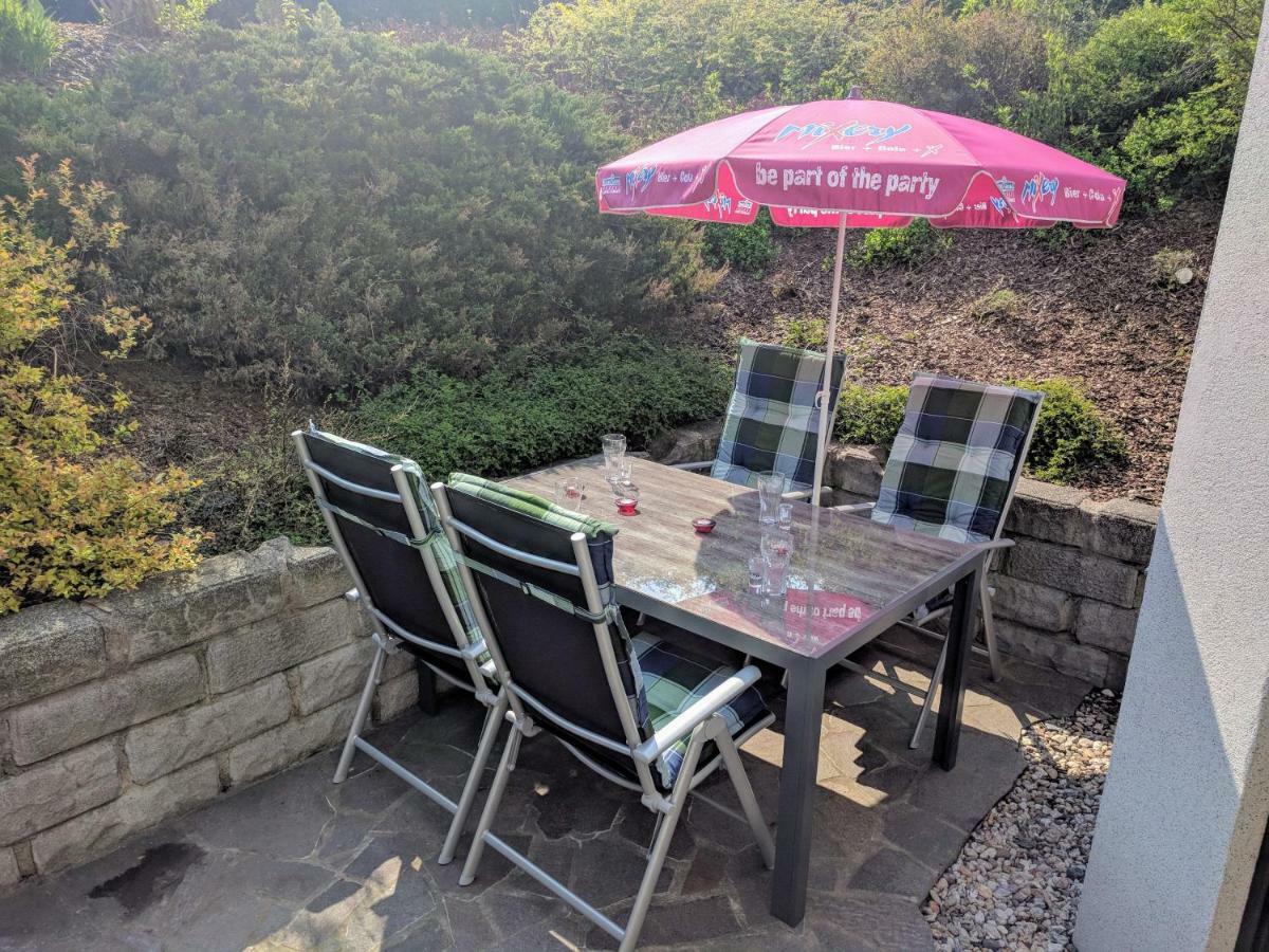 Ferienwohnung Mit Terrasse Гримма Экстерьер фото